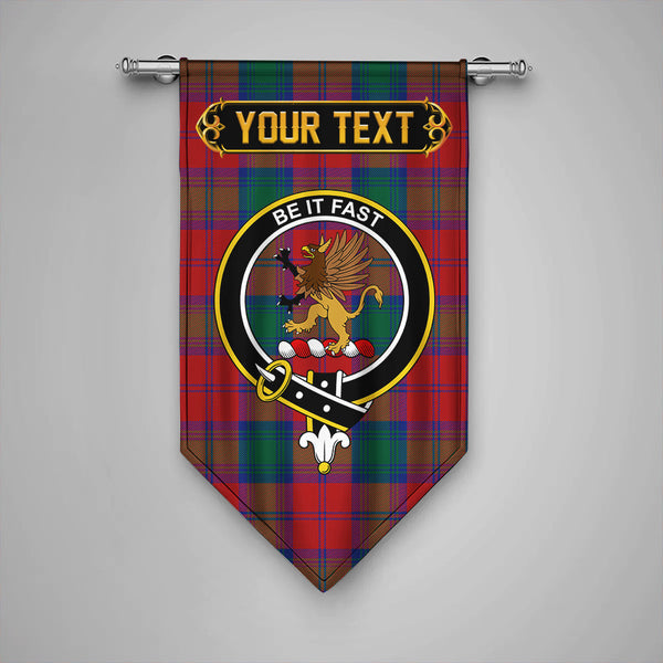 Scottish Fotheringham Modern Clan Crest Tartan Gonfalon Custom Personalized Tartan Plaid