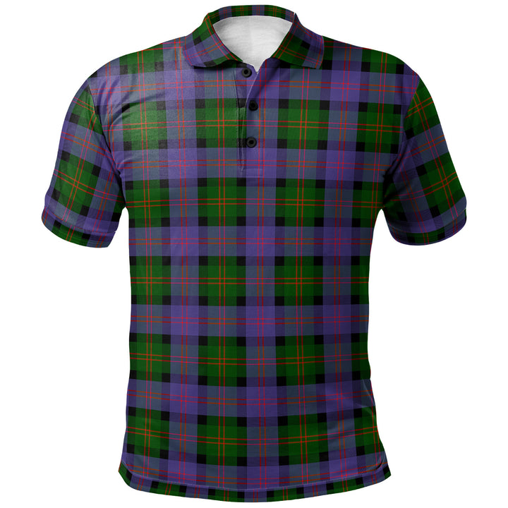 Scottish Blair Modern Clan Tartan Polo Shirt Front Side Tartan Plaid