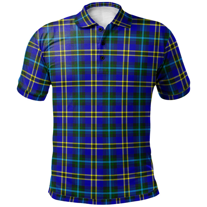 Scottish Weir Modern Clan Tartan Polo Shirt Front Side Tartan Plaid