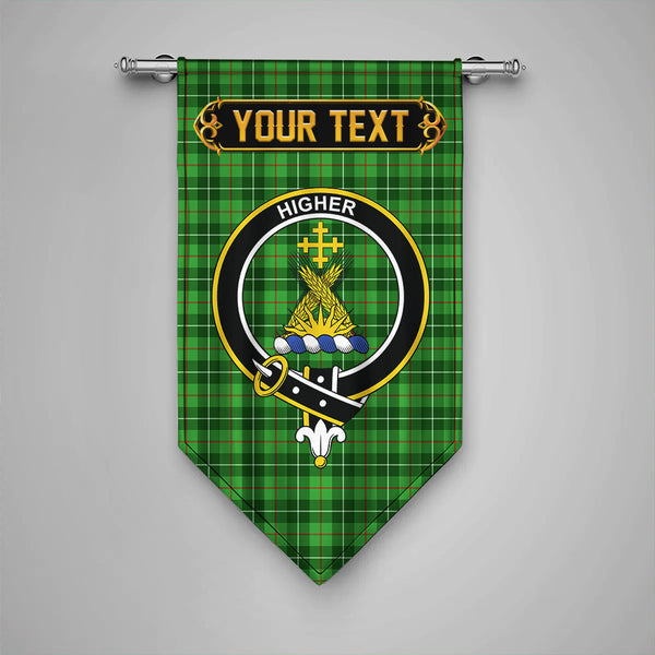 Scottish Galloway District Clan Crest Tartan Gonfalon Custom Personalized Tartan Plaid