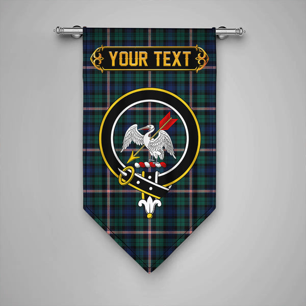 Scottish Gammell Modern Clan Crest Tartan Gonfalon Custom Personalized Tartan Plaid