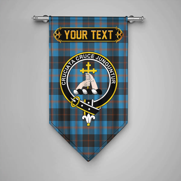 Scottish Garden Clan Crest Tartan Gonfalon Custom Personalized Tartan Plaid