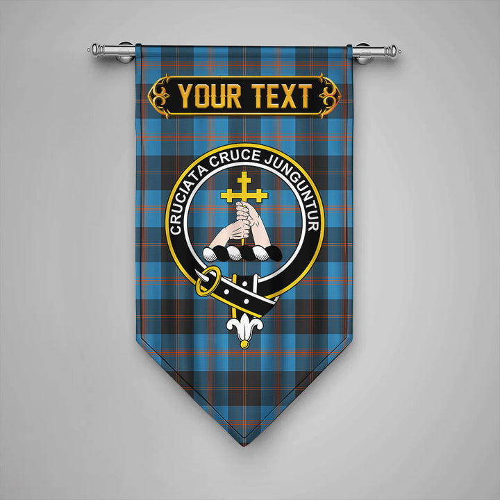Scottish Garden Clan Crest Tartan Gonfalon Custom Personalized Tartan Plaid