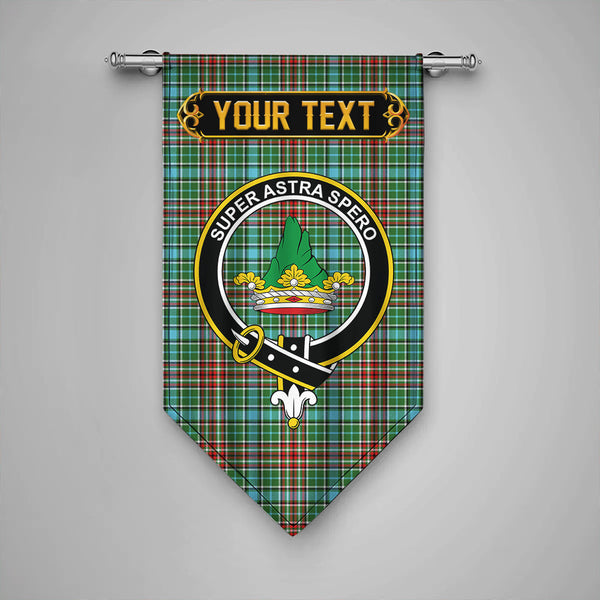 Scottish Gayre Modern Clan Crest Tartan Gonfalon Custom Personalized Tartan Plaid