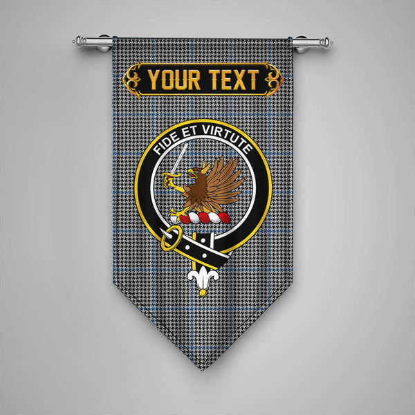 Scottish Gladstone Clan Crest Tartan Gonfalon Custom Personalized Tartan Plaid