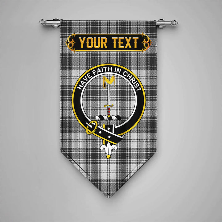 Scottish Glendinning Clan Crest Tartan Gonfalon Custom Personalized Tartan Plaid