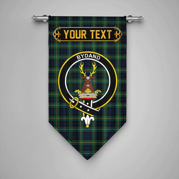 Scottish Gordon Modern Clan Crest Tartan Gonfalon Custom Personalized Tartan Plaid