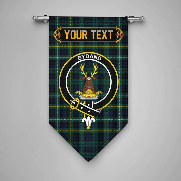 Scottish Gordon Modern Clan Crest Tartan Gonfalon Custom Personalized Tartan Plaid