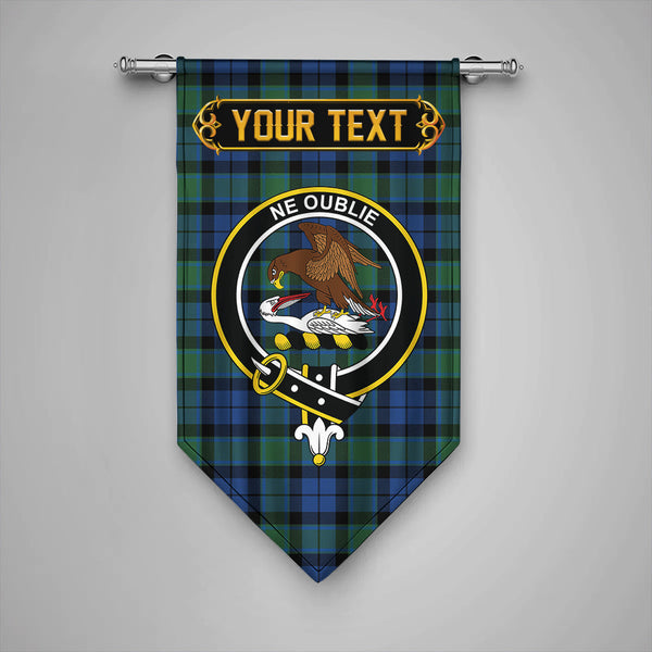 Scottish Graham of Menteith Modern Clan Crest Tartan Gonfalon Custom Personalized Tartan Plaid