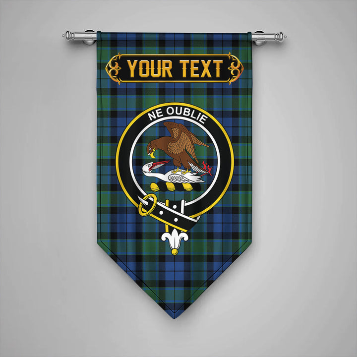 Scottish Graham of Menteith Modern Clan Crest Tartan Gonfalon Custom Personalized Tartan Plaid