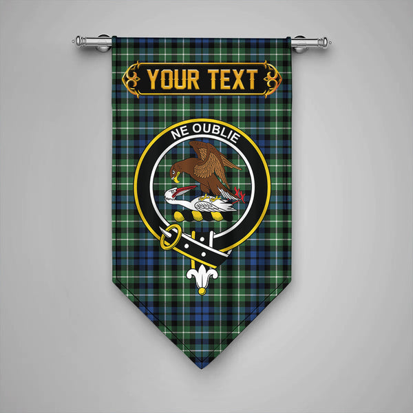 Scottish Graham of Montrose Modern Clan Crest Tartan Gonfalon Custom Personalized Tartan Plaid