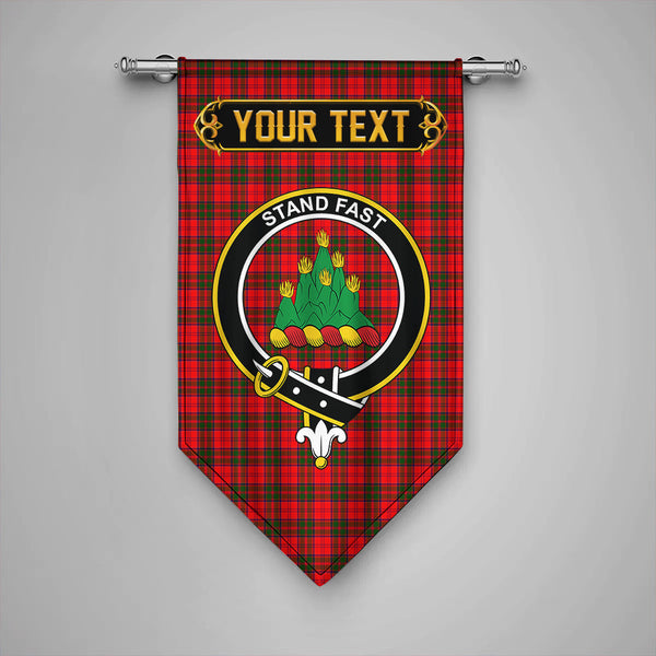 Scottish Grant Modern Clan Crest Tartan Gonfalon Custom Personalized Tartan Plaid