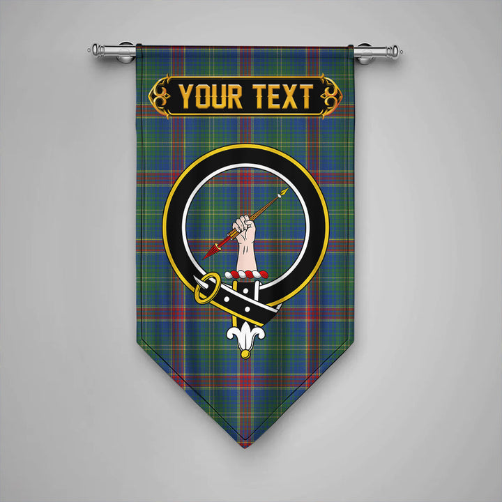 Scottish Hart Modern Clan Crest Tartan Gonfalon Custom Personalized Tartan Plaid