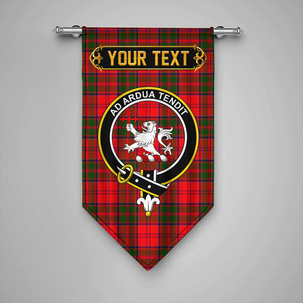 Scottish Heron Clan Crest Tartan Gonfalon Custom Personalized Tartan Plaid