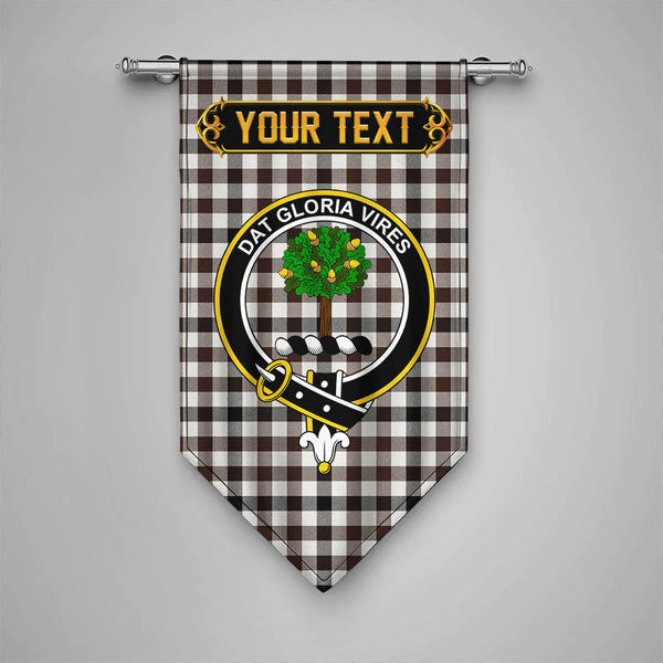 Scottish Hogg Modern Clan Crest Tartan Gonfalon Custom Personalized Tartan Plaid
