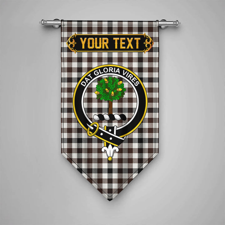 Scottish Hogg Modern Clan Crest Tartan Gonfalon Custom Personalized Tartan Plaid