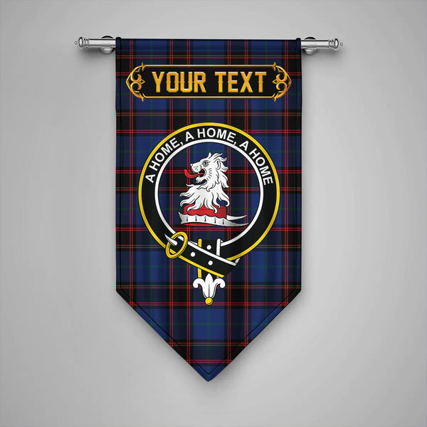 Scottish Home Modern Clan Crest Tartan Gonfalon Custom Personalized Tartan Plaid