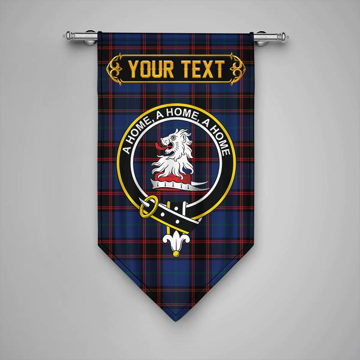 Scottish Home Modern Clan Crest Tartan Gonfalon Custom Personalized Tartan Plaid