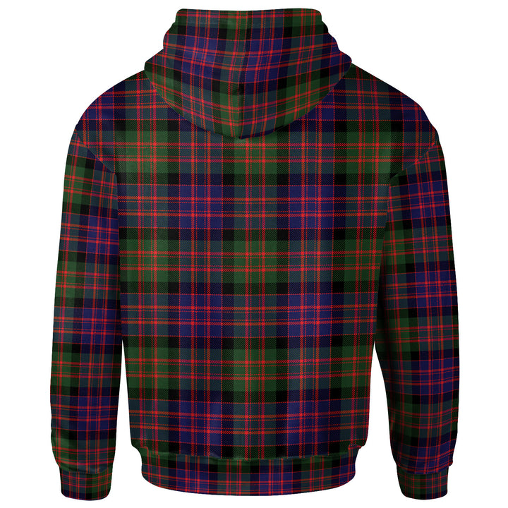 Scottish MacDonald (Clan Donald) Clan Crest Tartan Hoodie Back Side Tartan Plaid
