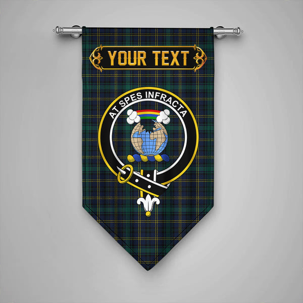 Scottish Hope Vere Modern Clan Crest Tartan Gonfalon Custom Personalized Tartan Plaid