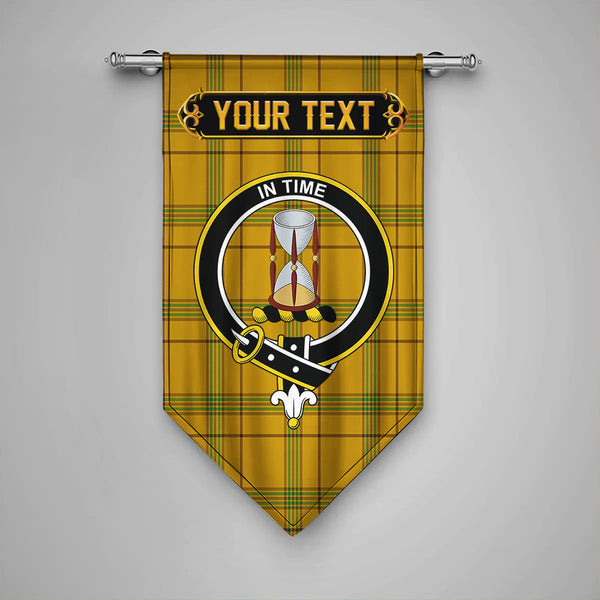 Scottish Houston Clan Crest Tartan Gonfalon Custom Personalized Tartan Plaid