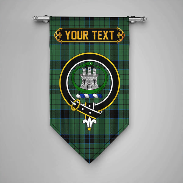 Scottish Innes Clan Crest Tartan Gonfalon Custom Personalized Tartan Plaid