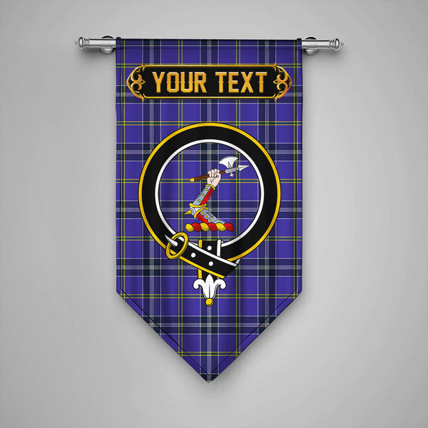 Scottish Jackson Modern Clan Crest Tartan Gonfalon Custom Personalized Tartan Plaid