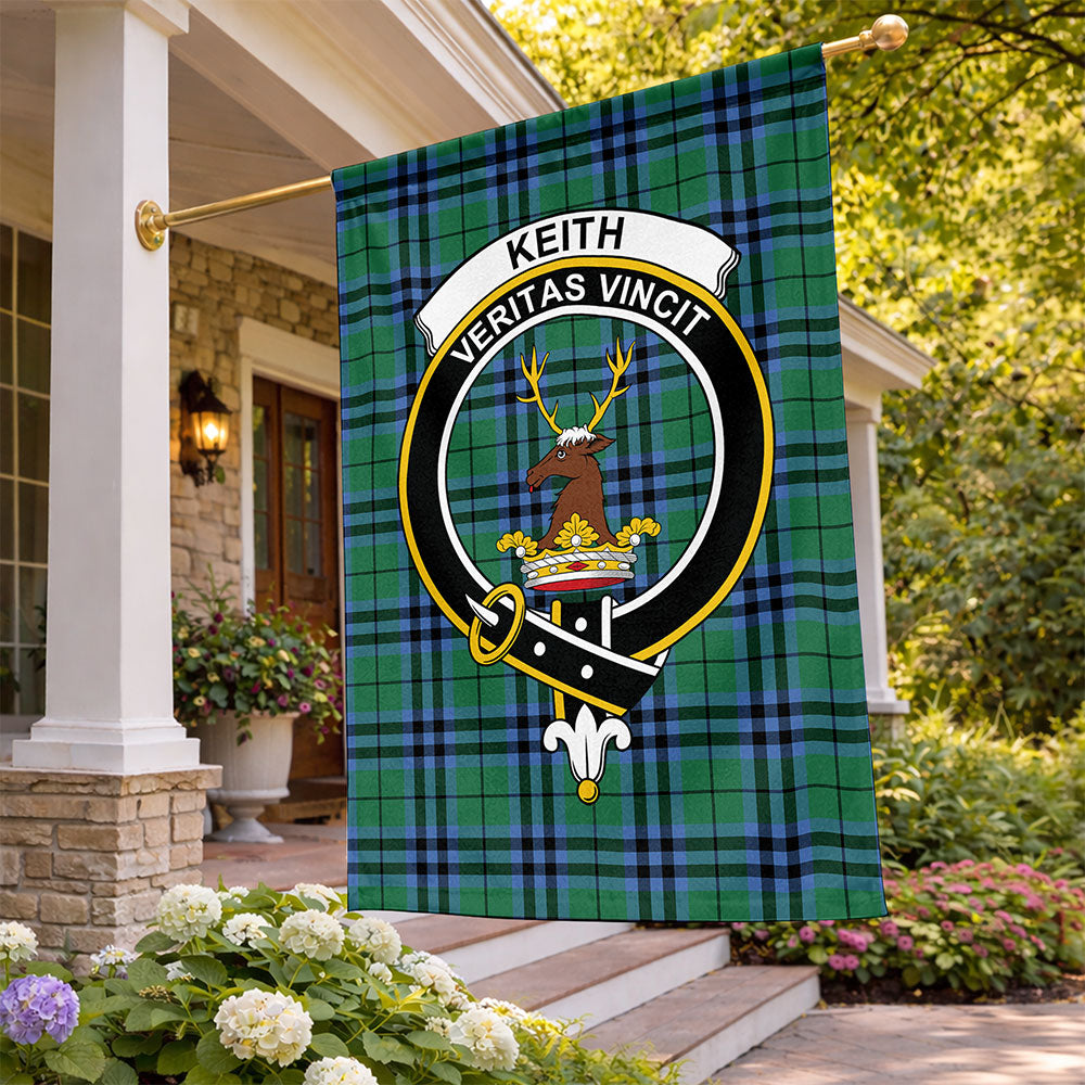 Keith Ancient Clan Badge Tartan Flag Parade Vertical Style ...