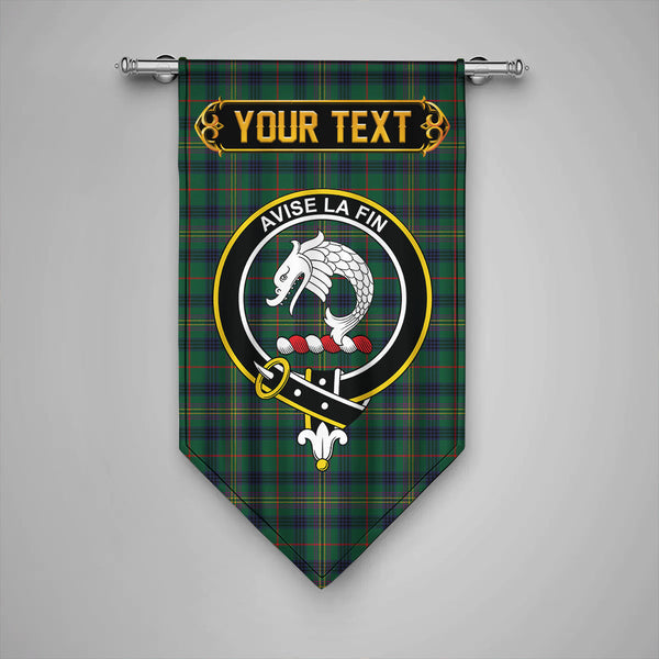 Scottish Kennedy Modern Clan Crest Tartan Gonfalon Custom Personalized Tartan Plaid