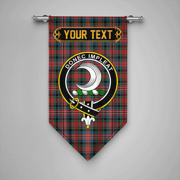 Scottish Kidd Modern Clan Crest Tartan Gonfalon Custom Personalized Tartan Plaid