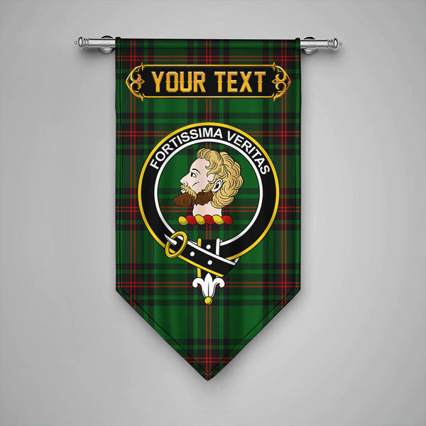 Scottish Kirkcaldy Clan Crest Tartan Gonfalon Custom Personalized Tartan Plaid