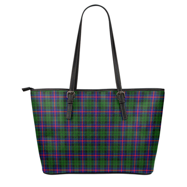 Scottish Morrison Modern Clan Tartan Leather Tote