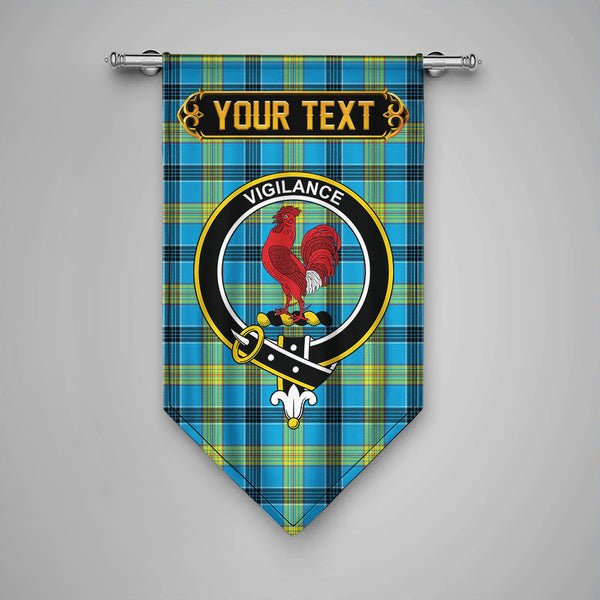 Scottish Laing (Lang) Modern Clan Crest Tartan Gonfalon Custom Personalized Tartan Plaid