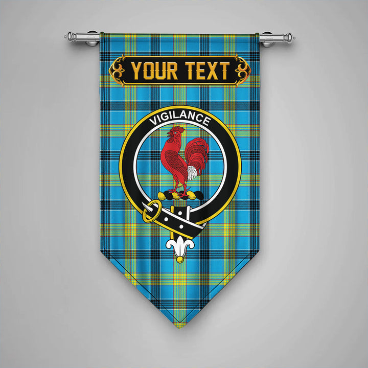 Scottish Laing (Lang) Modern Clan Crest Tartan Gonfalon Custom Personalized Tartan Plaid