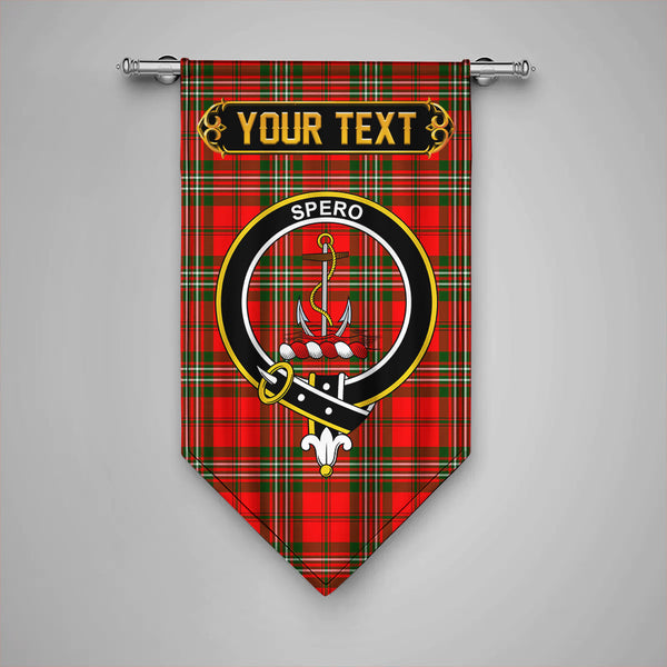 Scottish Langlands Clan Crest Tartan Gonfalon Custom Personalized Tartan Plaid