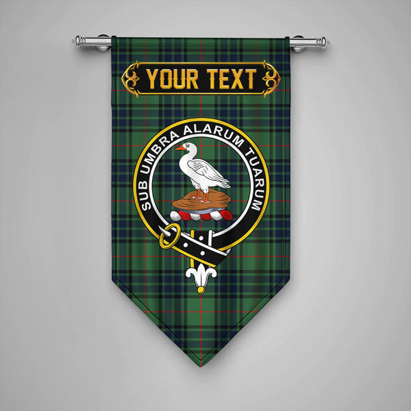 Scottish Lauder Modern Clan Crest Tartan Gonfalon Custom Personalized Tartan Plaid