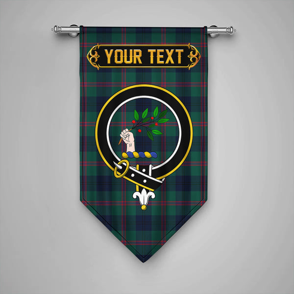 Scottish Laurie Modern Clan Crest Tartan Gonfalon Custom Personalized Tartan Plaid