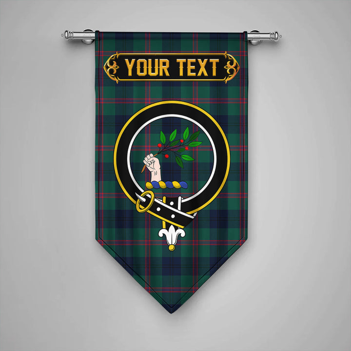 Scottish Laurie Modern Clan Crest Tartan Gonfalon Custom Personalized Tartan Plaid
