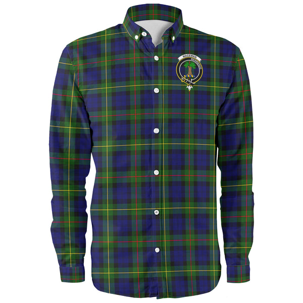 Scottish MacEwen Clan Crest Tartan Long Sleeve Shirt