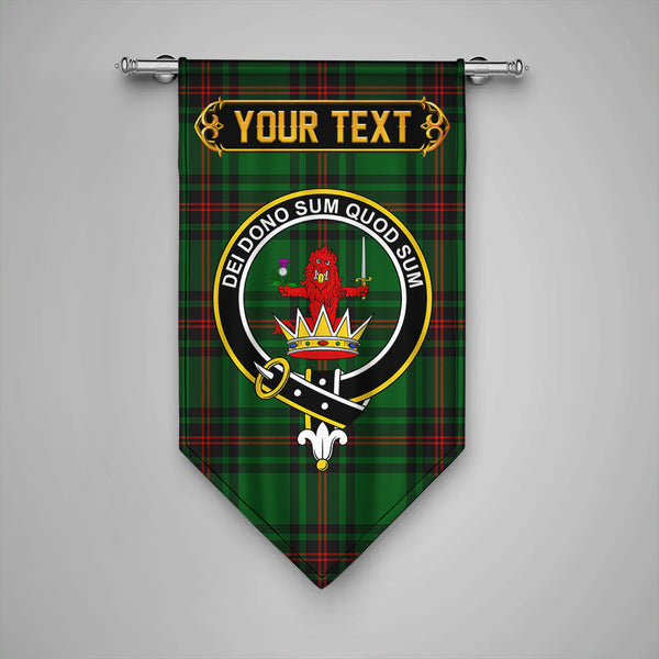 Scottish Lundin Clan Crest Tartan Gonfalon Custom Personalized Tartan Plaid