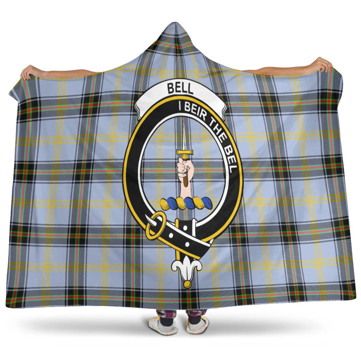 Scottish Bell Clan Crest Tartan Hooded Blanket Tartan Plaid 3