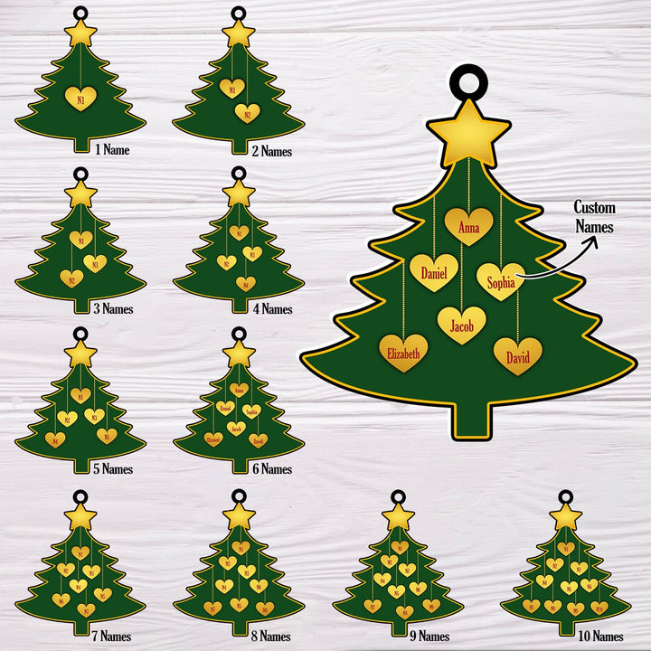 Template Tartan Ornament Custom Family Christmas Tree Tartan Plaid