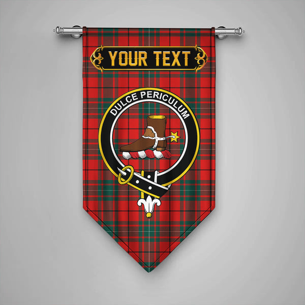 Scottish MacAulay Modern Clan Crest Tartan Gonfalon Custom Personalized Tartan Plaid