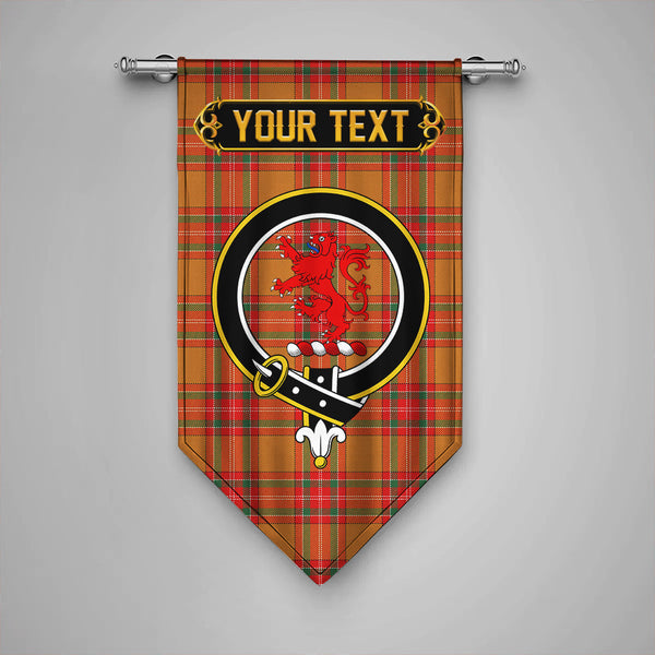 Scottish MacBrair Modern Clan Crest Tartan Gonfalon Custom Personalized Tartan Plaid