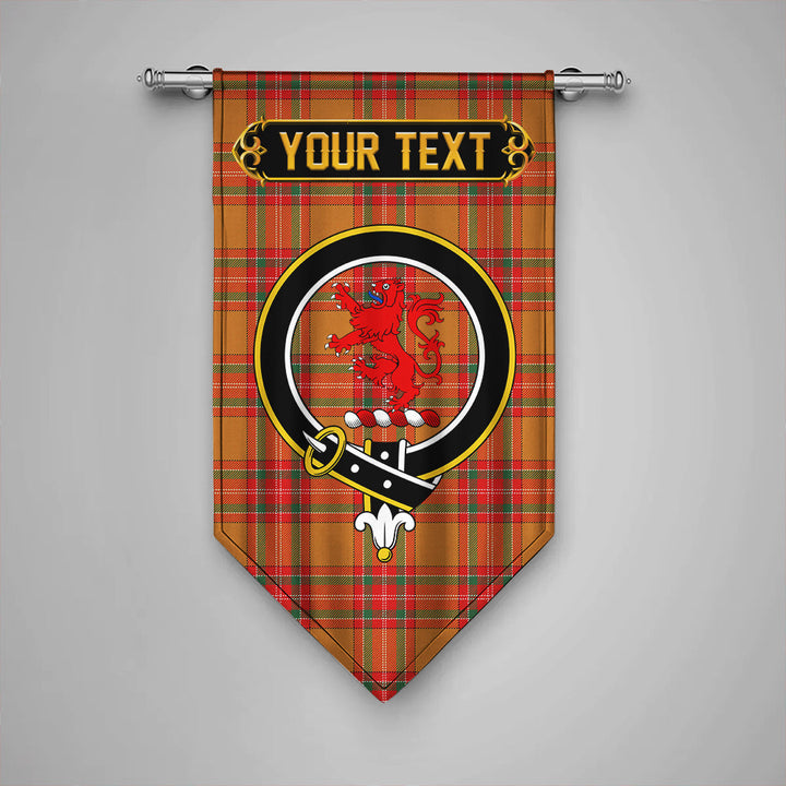 Scottish MacBrair Modern Clan Crest Tartan Gonfalon Custom Personalized Tartan Plaid
