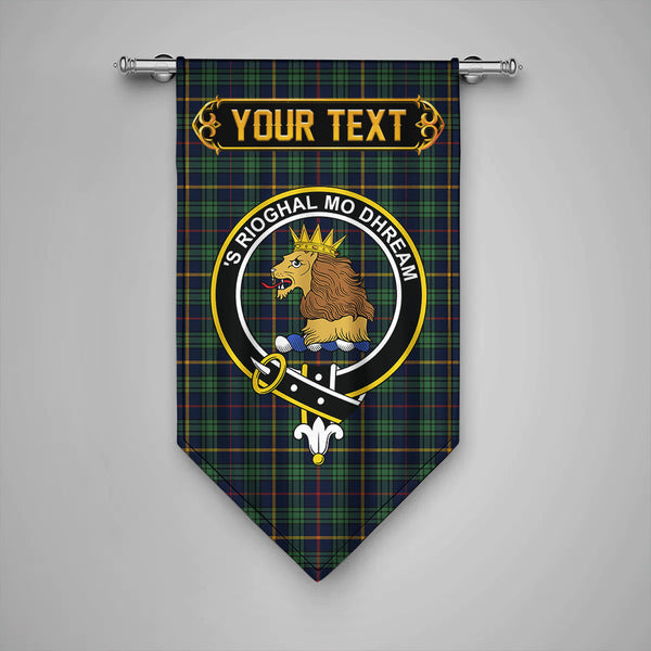 Scottish MacCainsh Modern Clan Crest Tartan Gonfalon Custom Personalized Tartan Plaid