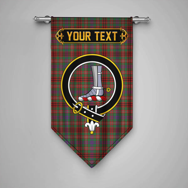 Scottish MacCall Modern Clan Crest Tartan Gonfalon Custom Personalized Tartan Plaid