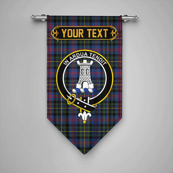 Scottish MacCallum of Berwick Modern Clan Crest Tartan Gonfalon Custom Personalized Tartan Plaid