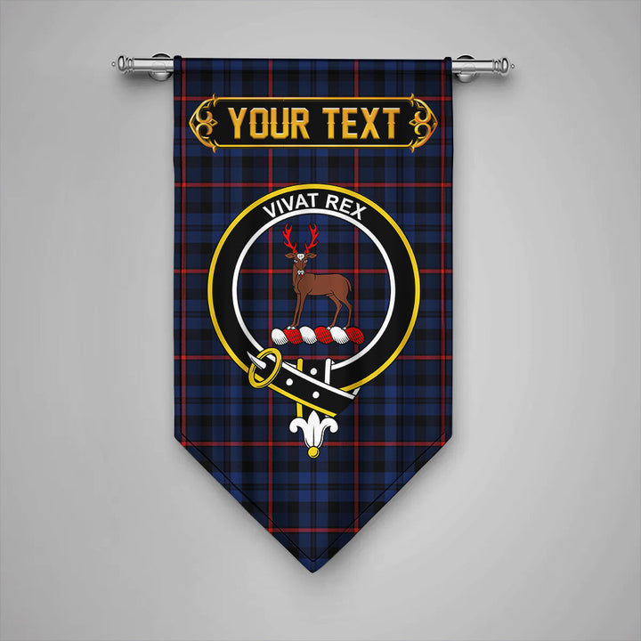 Scottish MacCorquodale Modern Clan Crest Tartan Gonfalon Custom Personalized Tartan Plaid