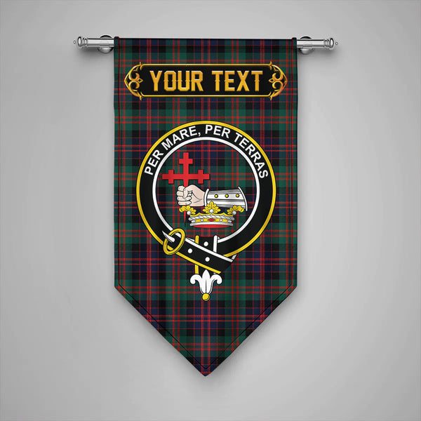 Scottish MacDonald (Donald) Modern Clan Crest Tartan Gonfalon Custom Personalized Tartan Plaid